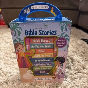 My Little Library Bible Stories 12ct mini bible board books for toddlers/babies